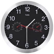 Настенные кварцевые часы VLX 50624, черный цв., 30 см x 30 см, 30 см