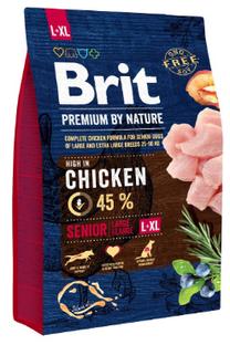 Kuiv koeratoit Brit Premium By Nature Senior L+XL Chicken, 3 kg