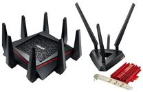 Maršrutizatorius Asus RT-AC5300 + PCE-AC68 PCI-E-Adapter