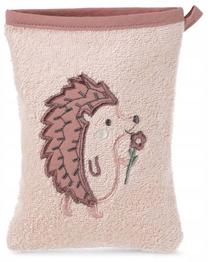 Vaikiškas rankšluostis Baby 68, šviesiai rožinė sp./tamsiai rožinė sp., 21 cm x 15 cm