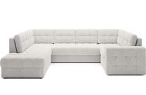 Kampinė sofa - lova Blewett Royal, balta sp., dešininė, 299 x 198 cm x 82 cm