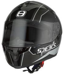 Motocikla ķivere Speed Race II, L, sudraba krās./melna krās.