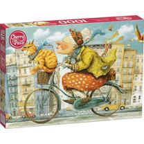 Dėlionė CherryPazzi Super Grandma, 50 cm x 70 cm, 1000 vnt., įvairių spalvų