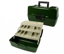 Makšķerēšanas kaste AquaTech Fishing Box 1703, 36 cm, zaļa krās.