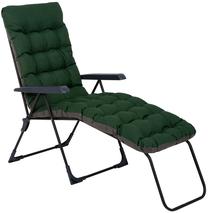 Lauko gultas Patio Setenil Black Edition H024-32PB, juoda sp./žalia sp., 187 cm x 58 cm x 102 cm