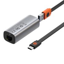Adapteris Baseus CAHUB-AF0G USB A, USB C male, sudraba krās./melna krās.