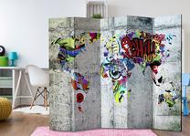 Širma Artgeist Graffiti World Paravent664, įvairių spalvų, 225 cm x 172 cm