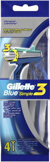 Бритва Gillette Blue3 Simple, 4 шт.