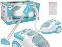 Rotaļu sadzīves tehnika, putekļu sūcējs Lean Toys My Home, zila krās./balta krās.