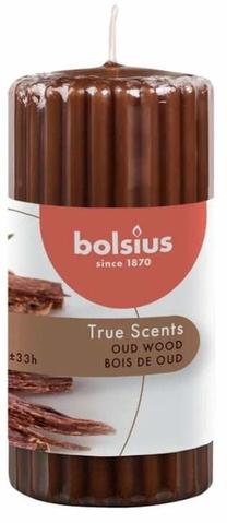 Žvakė, aromatinė Bolsius True Scents Oud Wood, 33 h, ruda sp.