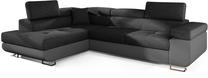 Kampinė sofa Anton Inari 96, Soft 29, pilka sp., kairinė, 202 x 275 cm x 90 cm