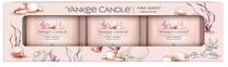 Žvakė, rinkinys, aromatinė Yankee Candle Signature Pink Sands, 10 h, 37 g, 3 vnt., rožinė sp.
