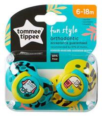 Соска Tommee Tippee Fun Style, 6+ мес., ассорти цв.