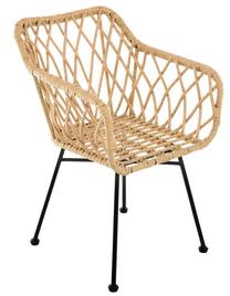 Lauko kėdė Patio Desire, antracito sp./ruda sp., 56.5 cm x 56.5 cm x 83 cm