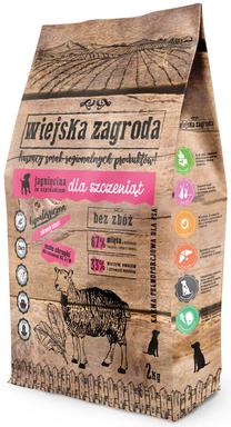 Сухой корм для собак Wiejska Zagroda, индюшатина, 2 кг