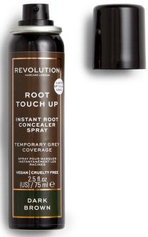 Tonuojantis purškiklis Revolution Haircare Root Touch Up, tamsiai ruda sp., 75 ml