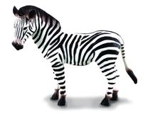 Фигурка-игрушка Collecta Common Zebra 88032, белый цв./черный цв.