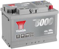 Akumuliatorius Yuasa, 12 V, 80 Ah, 740 A