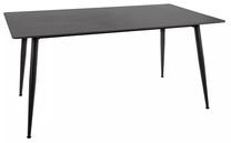 Valgomojo stalas Rion, juoda sp., 160 cm x 90 cm x 76 cm