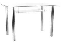 Stalas, skaidri sp./pilka sp., 120 cm x 70 cm x 75 cm