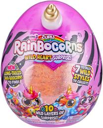Pliušinis žaislas Zuru RainBocorns Wild Heart Surprise Series 3, įvairių spalvų, 28 cm