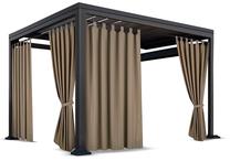 Pavėsinės užuolaidos ZMOA-03, 150 x 220 cm, ruda sp./smėlio sp.