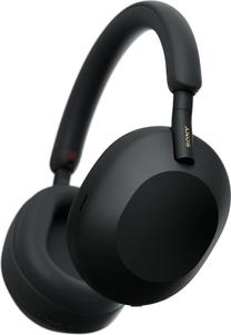 Bezvadu austiņas Sony WH-1000XM5, melna krās.