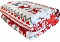 Pledas KFB-29, baltas/juodas/raudonas, 200 cm x 220 cm