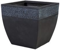 Gėlių vazonas Home4you, keramika, Ø 45 cm, pilka sp.