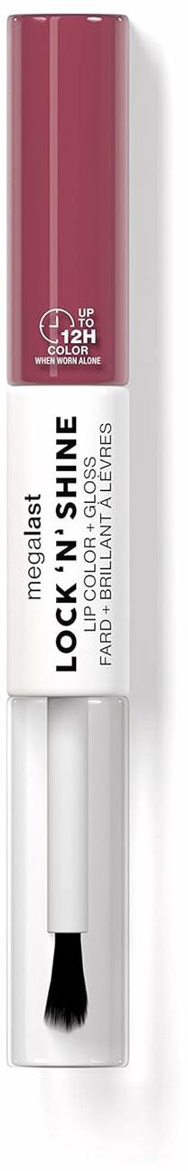 Lūpų dažai Wet N Wild MegaLast Lock 'N' Shine Lip Color + Gloss, 4 ml, pinky promise