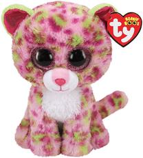 Mīkstā rotaļlieta TY Beanie Boos Lainey Leopard, rozā krās., 24 cm