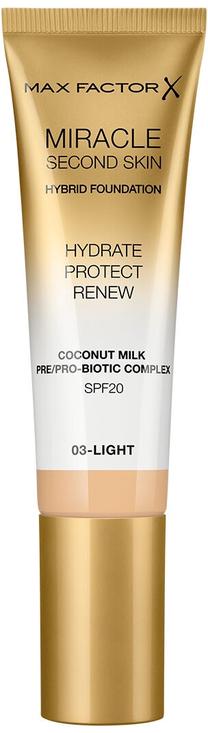 Šķidrā grima bāze Max Factor Miracle Second Skin, 03 light, 30 ml