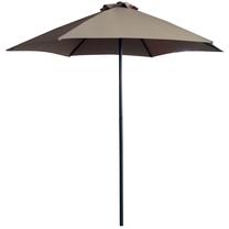 Sodo skėtis Patio Push Up, 250 cm, antracito sp./ruda sp.