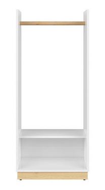Drabužių kabykla Princeton S406-WIE, 129.5 cm, ąžuolo sp./balta sp.