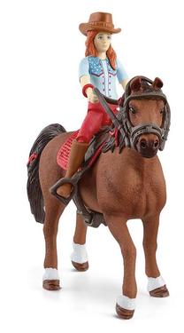 Фигурка-игрушка Schleich Horse Club Hannah & Cayenne 42539, 15.5 см, 2 шт., многоцветный