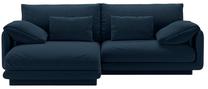 Kampinė sofa Micadoni Torino Structured, tamsiai mėlyna sp., kairinė, 220 x 170 cm x 83 cm