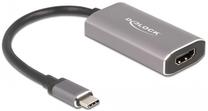 Adapteris Delock USB Type-C to HDMI 8K 60Hz USB Type-C, HDMI, 0.02 m, pelēka krās.