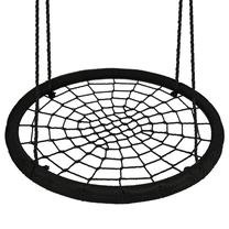 Ligzdas šūpoles Springos Nest Swing XXL, 120 cm, melna krās.