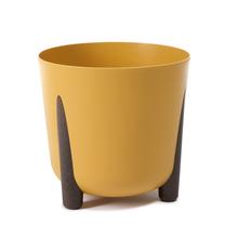 Gėlių vazonas Lamela Frida 230-15, plastikinis, Ø 34 cm, geltona sp.