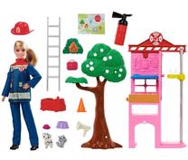 Lelle ar aksesuāriem Mattel Barbie Firefighter HRG55, 29 cm, daudzkrāsaina