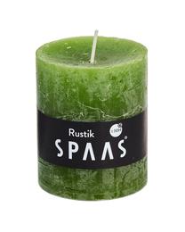 Свеча, цилиндрическая Spaas, 30 час, зеленый цв.