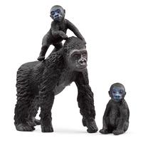 Žaislinė figūrėlė Schleich Wild Life Gorilla Family 42601S, 3 vnt., juoda sp.