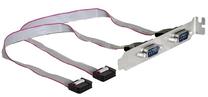 Adapteris Delock 2 x Serial DB9 DB9 male, DB9 male, 0.4 m