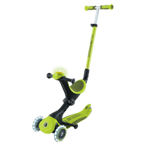 Bērnu skūteris Globber Go Up Deluxe Flash Lights, laima krās.