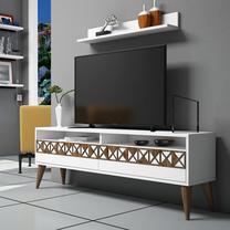 Sekcija Kalune Design Line 845HCT3082, balta sp., 30 cm x 150 cm x 50 cm