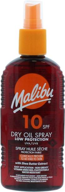 Eļļa iedeguma kopšanai ķermenim Malibu Dry Oil SPF10, 200 ml