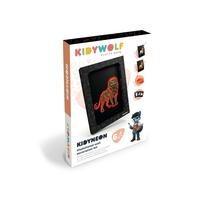 Kūrybos rinkinys, paveikslėliai rėmeliuose KidyWolf KidyNeon Animals, įvairių spalvų