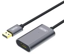 Adapteris Unitek USB-A - USB-A Y-3004 USB 3.0 A male, USB 3.0 A female, 5 m, pelēka krās.