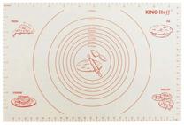 Silikoninis virtuvės kilimėlis King Hoff KH 1537, balta sp./raudona sp., 60 cm x 40 cm