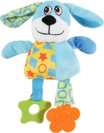 Žaislas šuniui, pliušinis Zolux Puppy Dog 480079BLE, 20 cm, mėlyna sp./įvairių spalvų